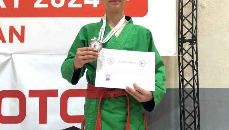 Çankırılı sporcu şampiyonada Türkiye 3’üncüsü oldu
