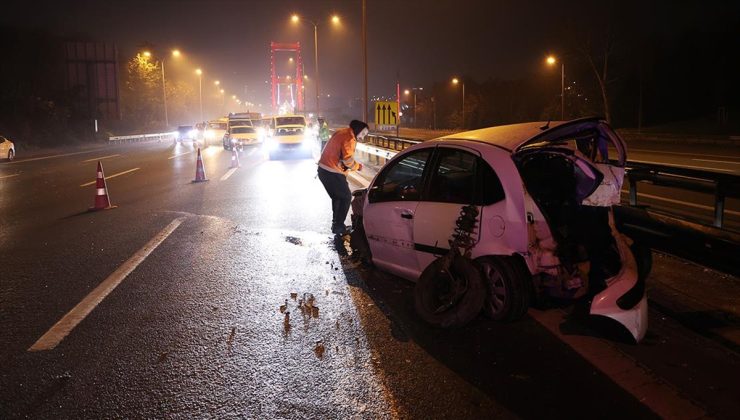 Beykoz’da zincirleme trafik kazasında 6 kişi yaralandı