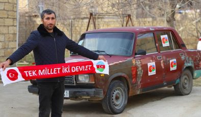 Azerbaycanlı Server Beşirli, Türkiye ile dayanışmanın simgesi haline geldi
