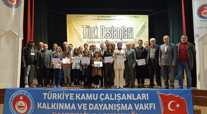 “Türk Destanları” yarışmasında dereceye giren öğrenciler ödüllendirildi