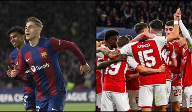 Barcelona ve Arsenal, UEFA Şampiyonlar Ligi'nde çeyrek finale çıktı