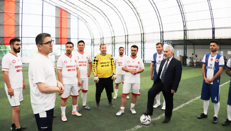 Çankırı’da din görevlileri arasında futbol turnuvası heyecanı